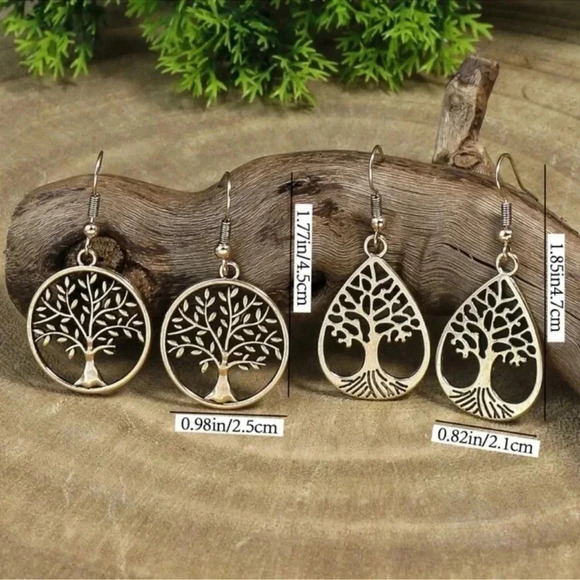 Tree of Life Earrings - Picture 2 of 5